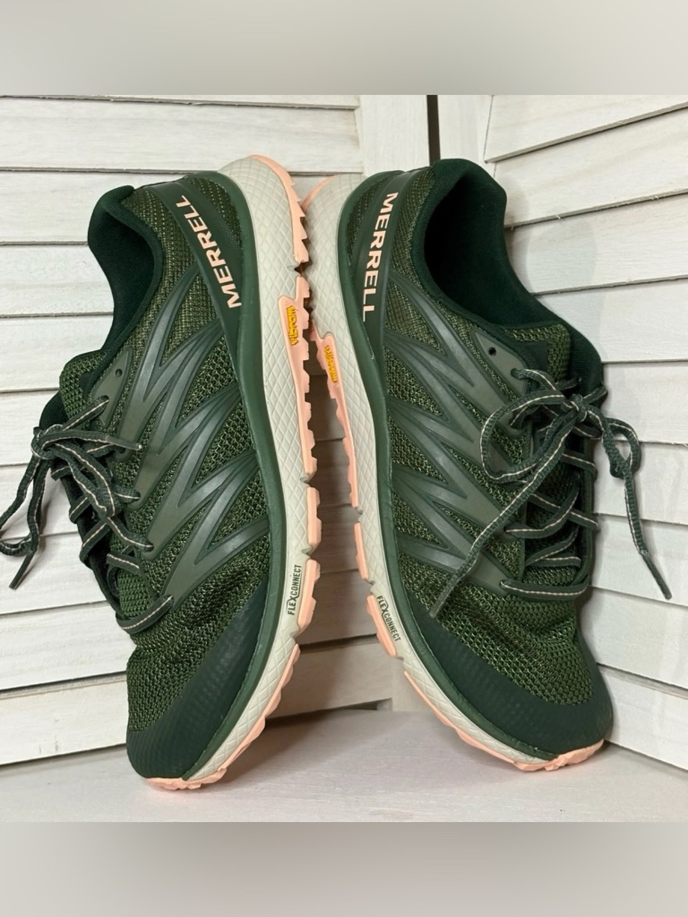 Womens Merrell Bare Access XTR Dragonfly Green Trail Shoes Size 7